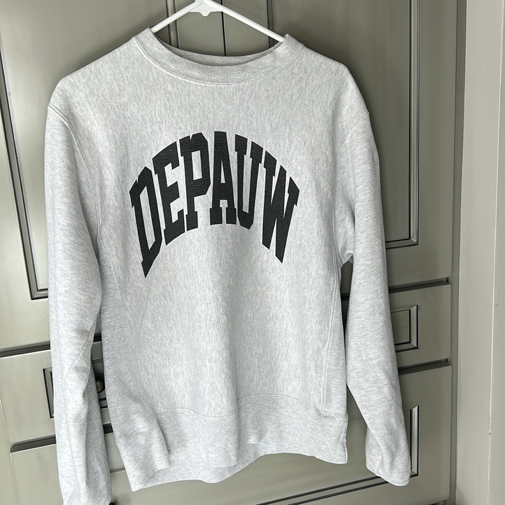 Vintage DePauw Champion Heather Gray DePauw Sweatshirt